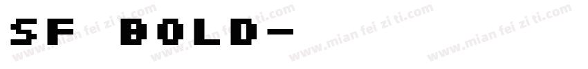 SF Bold字体转换